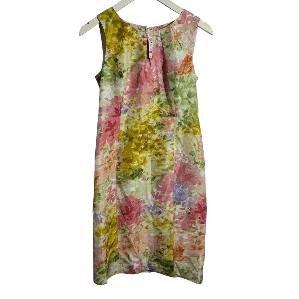 Talbots Dress Women 4P Floral Silk NWT Office Wear Business‎ Meeting Preppy
